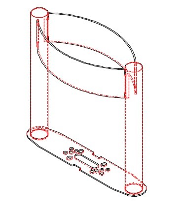 BUMPER CON SING. DEFLETTORE ACRILICO - NP22/P20/G35/P30 - immagine 2